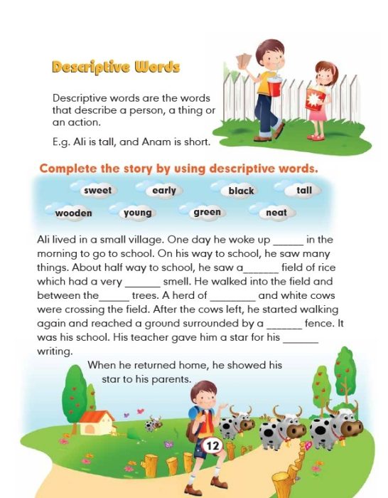 Common core standard Class 1 English
